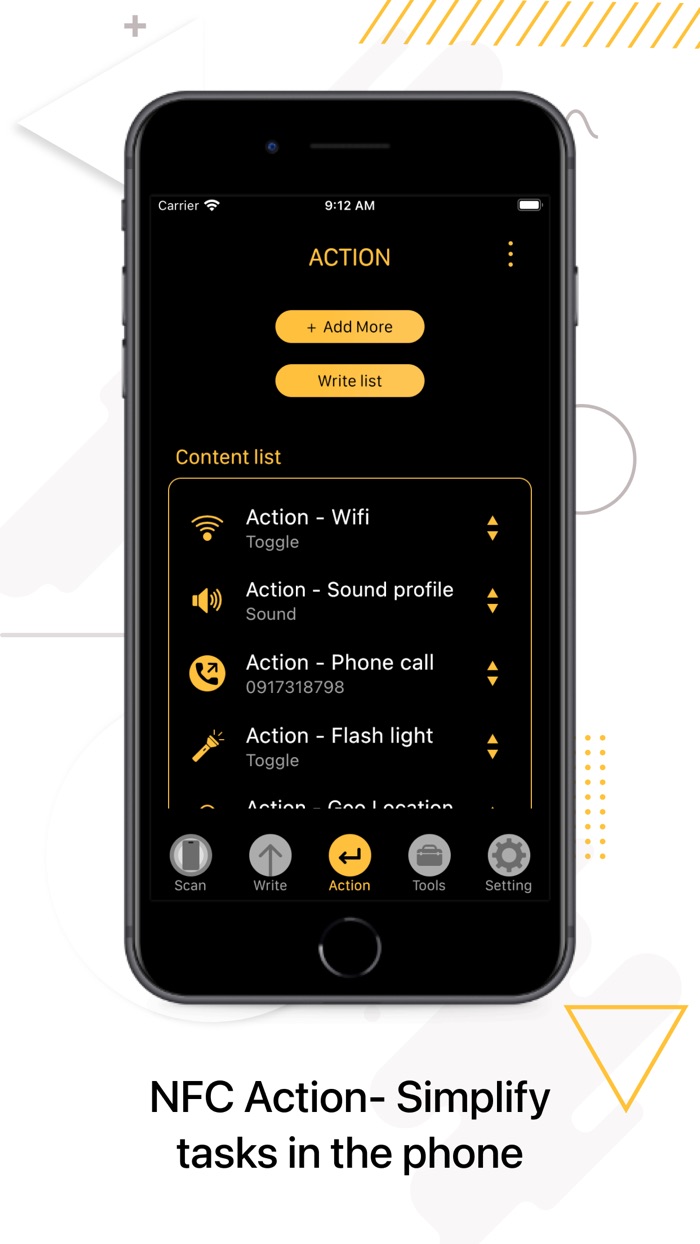 Read NFC tools- NFC tagwriter