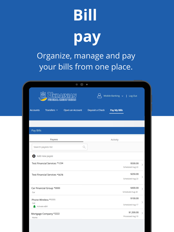 Ukrainian FCU Mobile iPad screenshot 7 - Finance app
