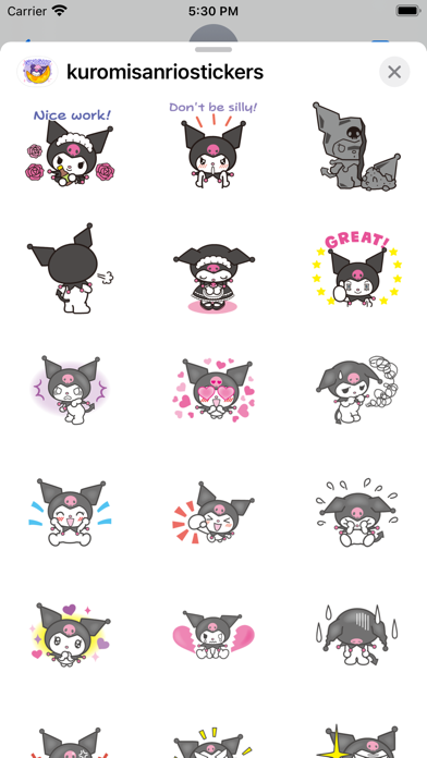 Kuromi Sanrio Stickers Screenshot