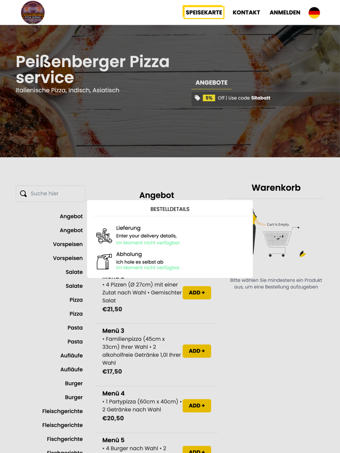 Peißenberger Pizza Weilheim