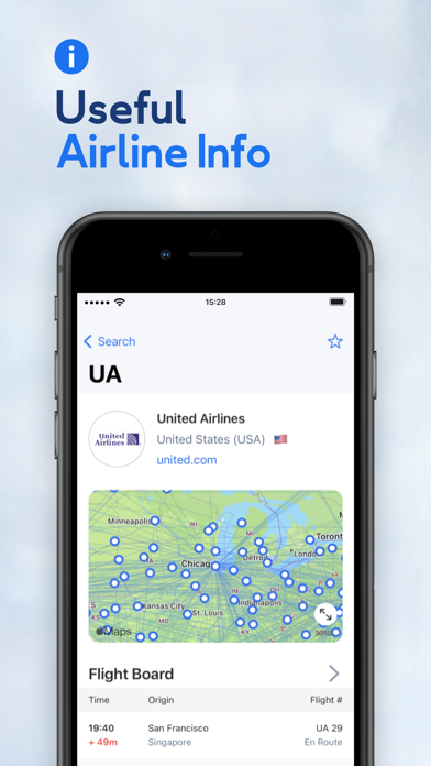 The Flight Tracker App Screenshot