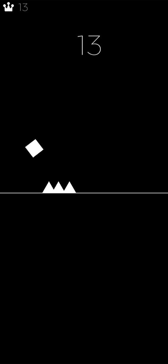 Black and White Geometry Dash