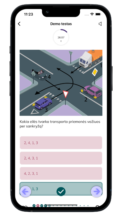 KET testai ir teorija Screenshot