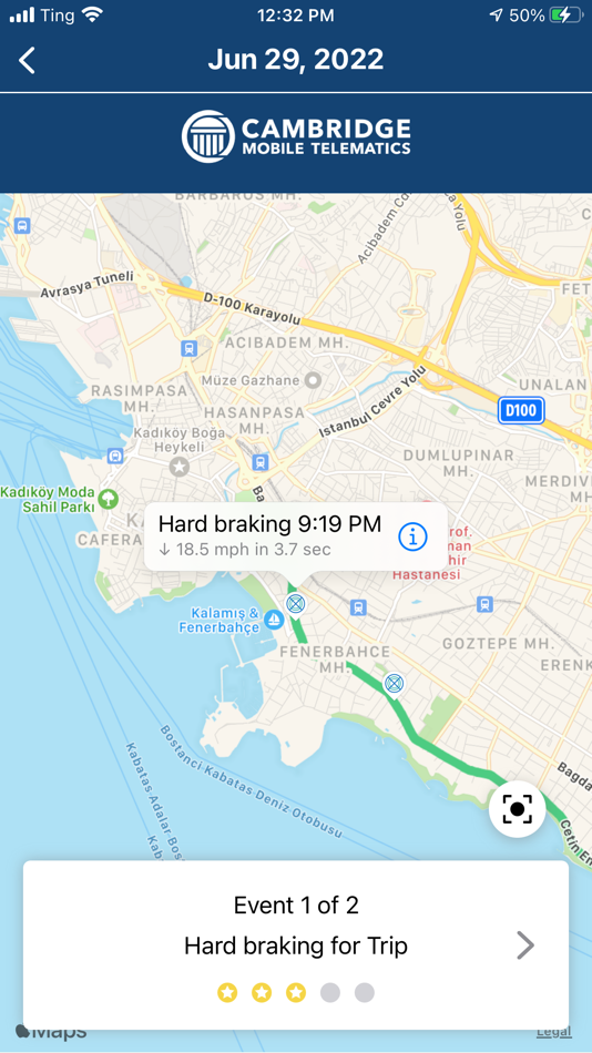 #3. DriveWell Go™ (iOS) 由: Cambridge Mobile Telematics Inc.