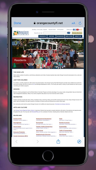 OCFL Experience Screenshot