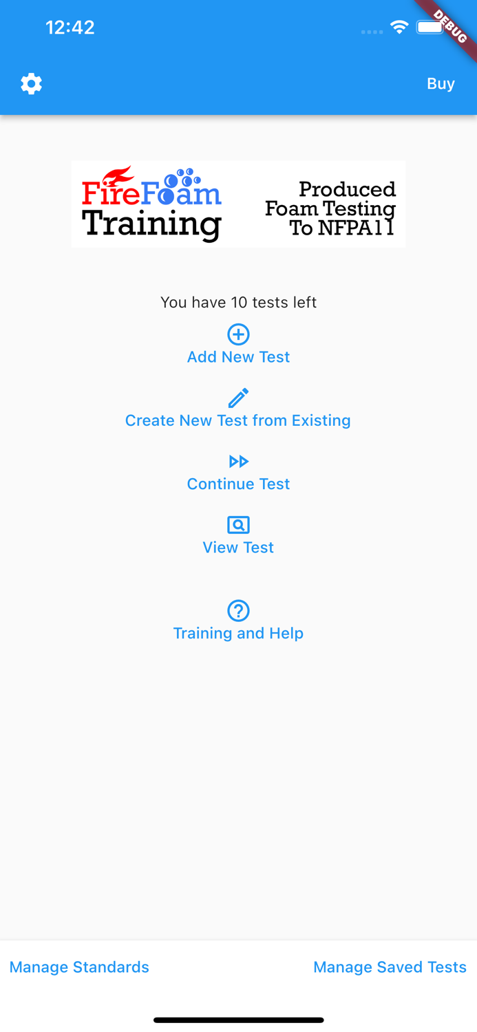 Produced Foam Testing