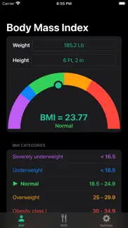 bmi calculator simple iphone screenshot 4