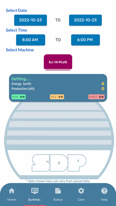 SDP Machines Screenshot