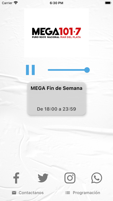 Radio Mega Mar del Plata 101.7 Screenshot