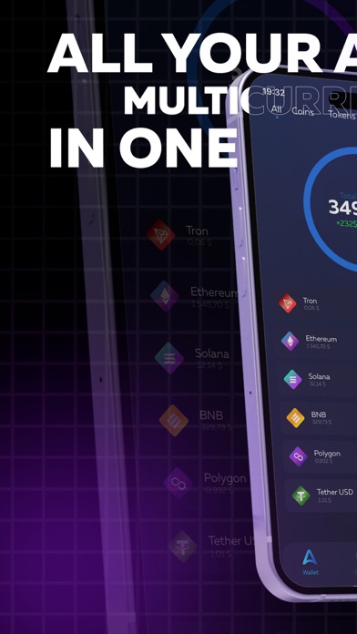 Aurora: CryptoWallet Screenshot