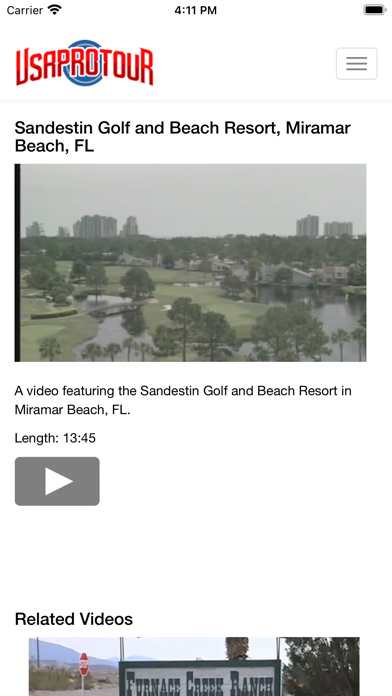 USA Pro Tour Golf Channel Screenshot