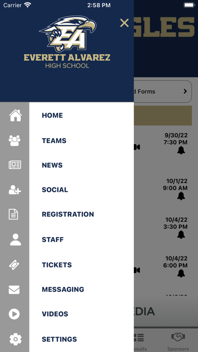Everett Alvarez Athletics Screenshot
