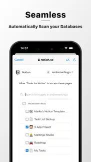 tasks for notion - to-do list iphone screenshot 3