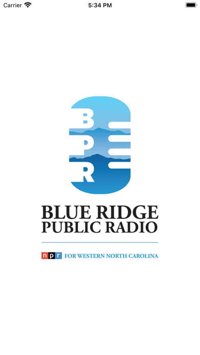 Blue Ridge Public Radio App Screenshot