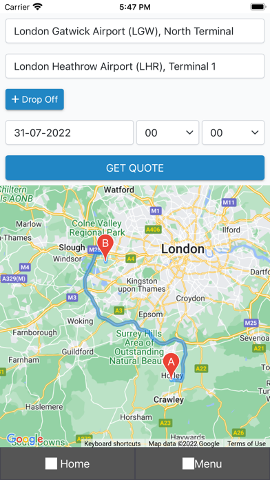 Airport Travel South West Screenshot