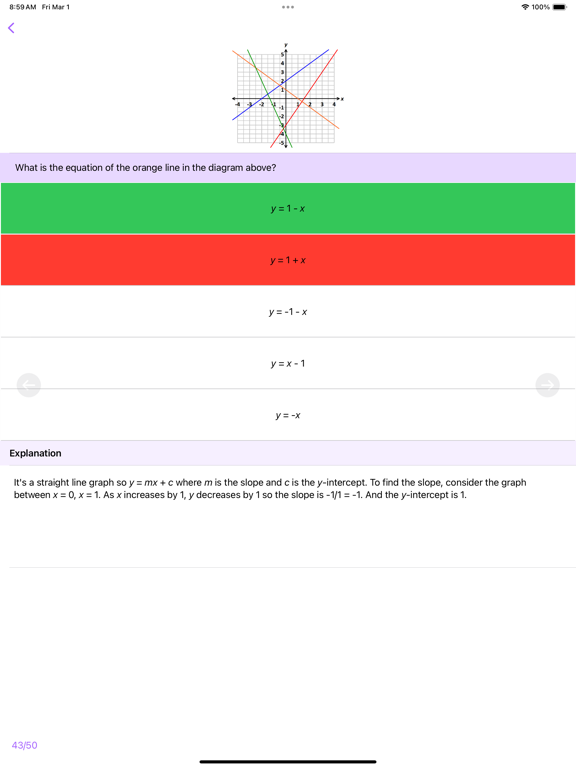 Algebra Review - GRE® Lite iPad screenshot 9 - Education app