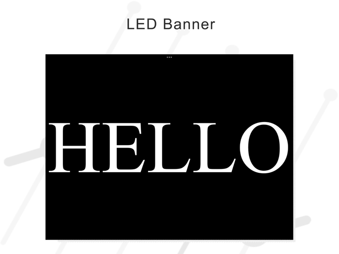LED Banner Scroll Display Text