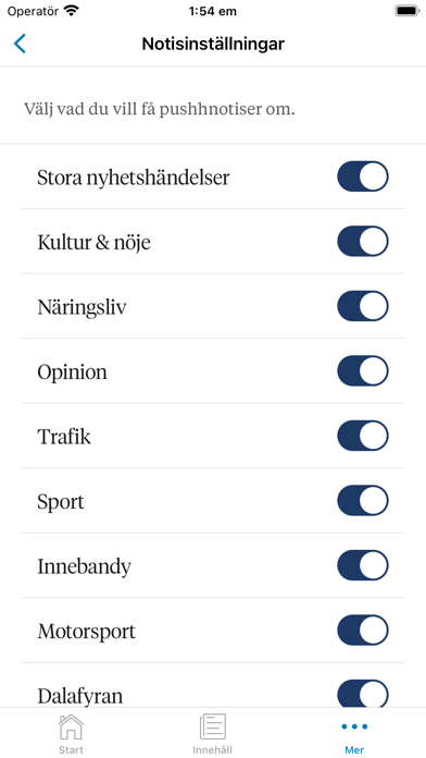 Södran Nyhetsapp Screenshot
