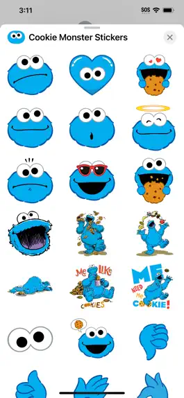 Game screenshot Cookie Monster Stickers apk