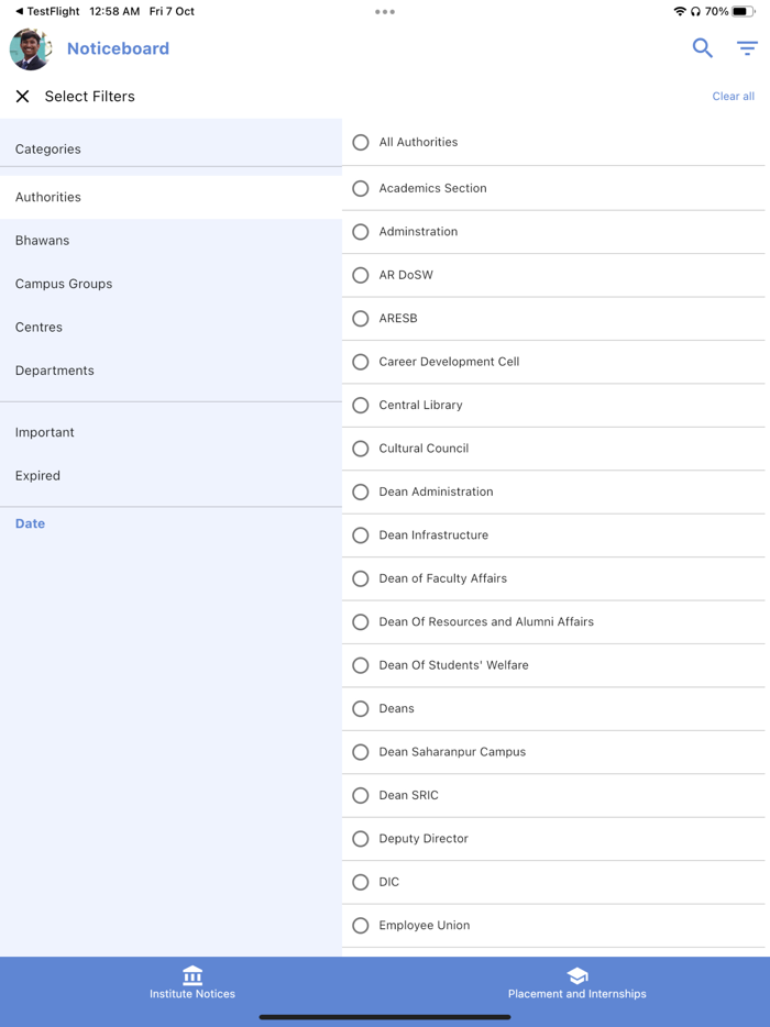 Channel i Noticeboard
