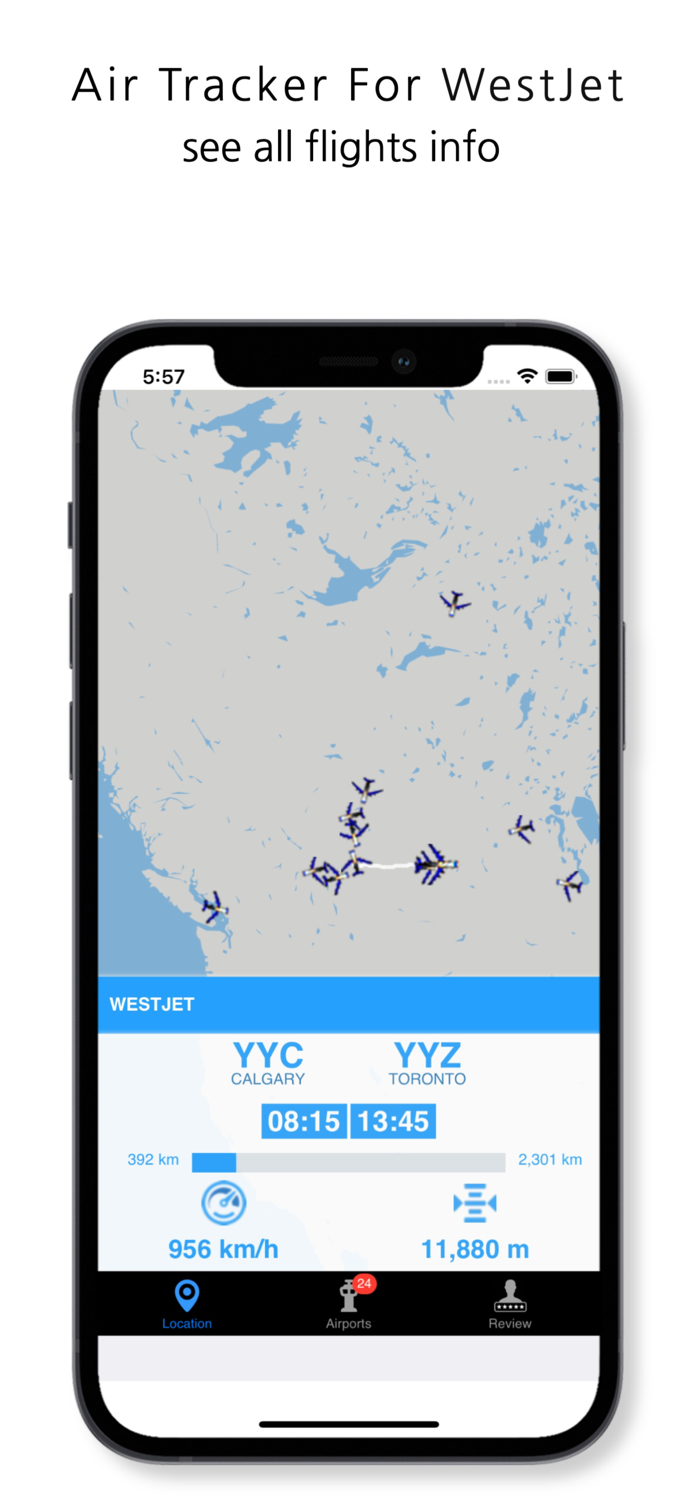 WJA  Tracker for WestJet