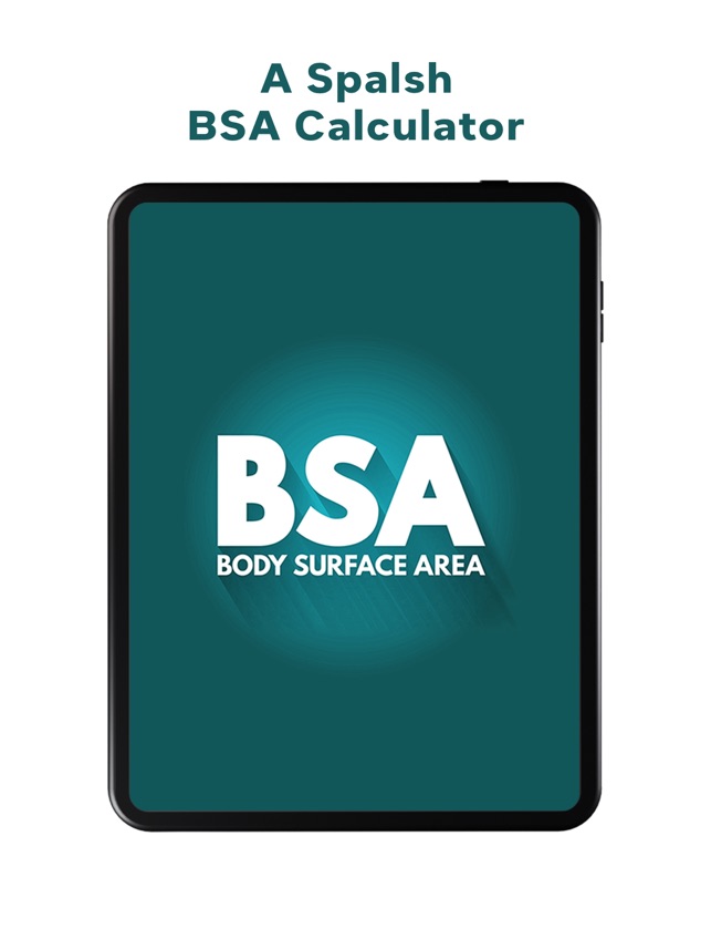 BSA Calculator - Body Area on the App Store