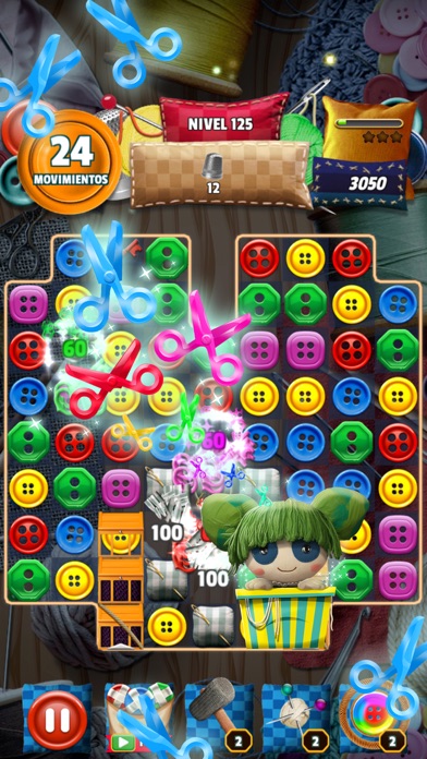 Button Eyed Rag Doll Match 3 Screenshot