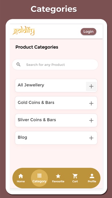 Goldify Jewellery Collection Screenshot