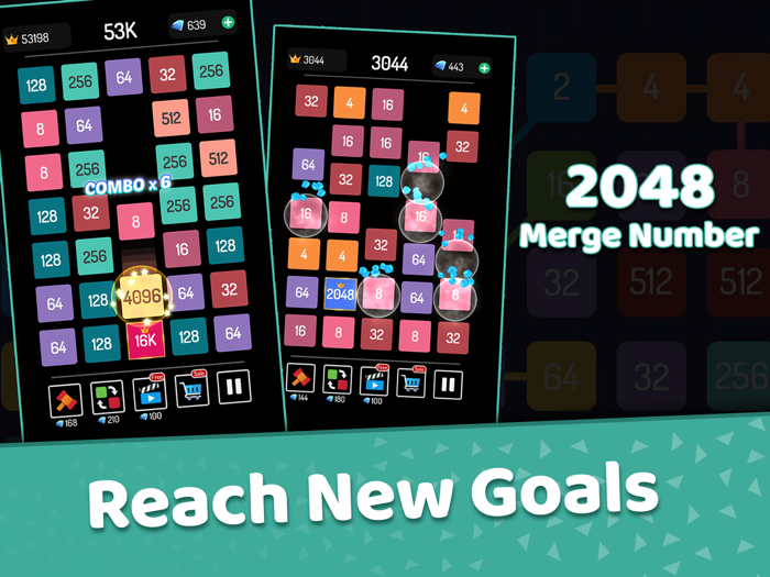 Merge number Math game puzzle