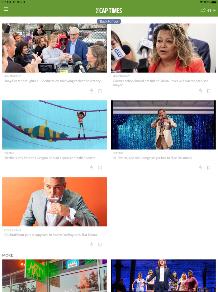 Cap Times for iPhone