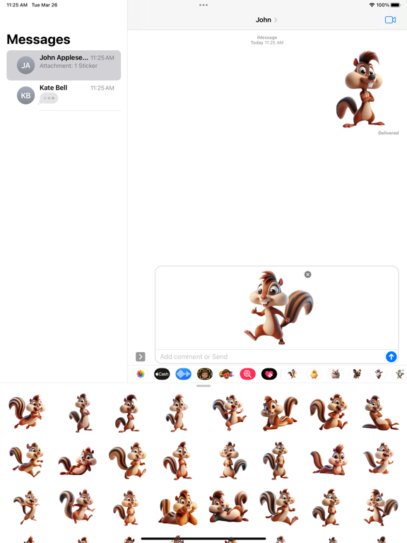 Screenshot #5 pour Goofy Chipmunk Stickers