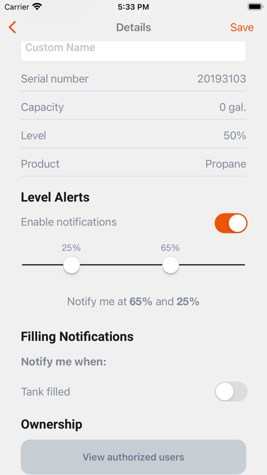 #6. Crystal Flash Tank Monitoring (iOS) 由: Reseau sans fil Otodata Inc