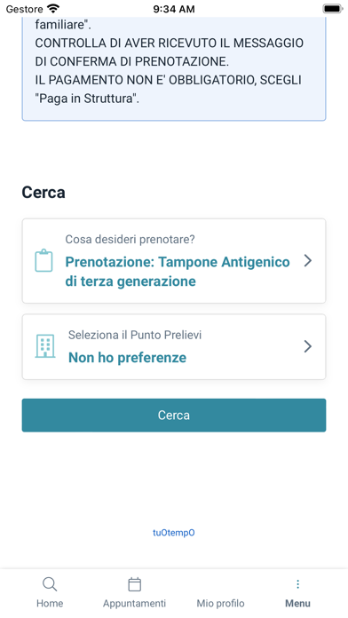 Lamm Centro Analisi Screenshot
