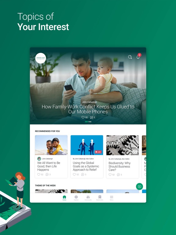 INSEAD Learning Hub iPad screenshot 4 - Education app
