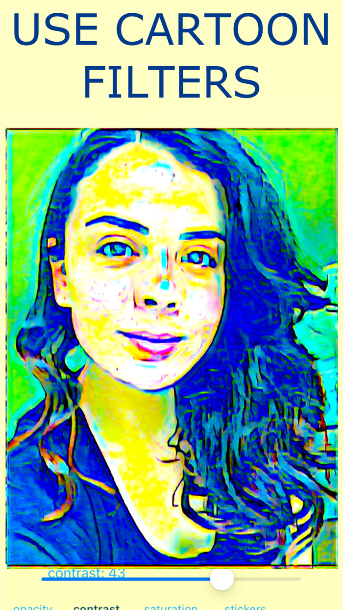 Photo editor yellow blue