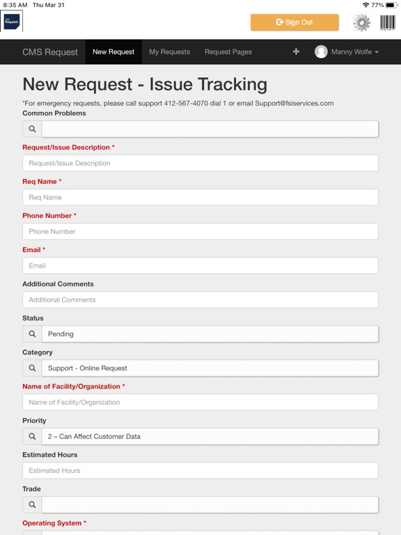 App screenshot