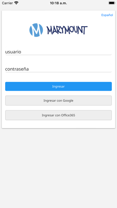 Colegio Marymount Screenshot