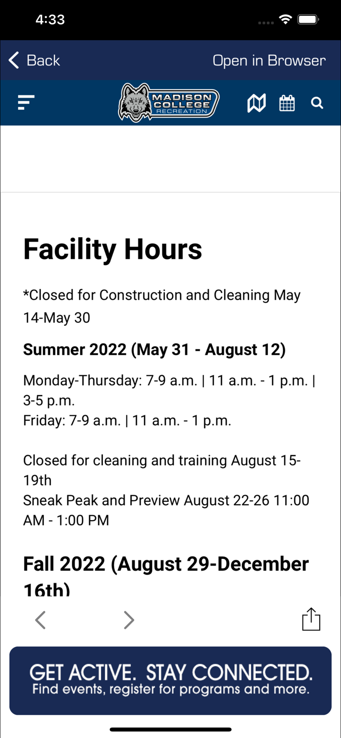 Madison College Recreation