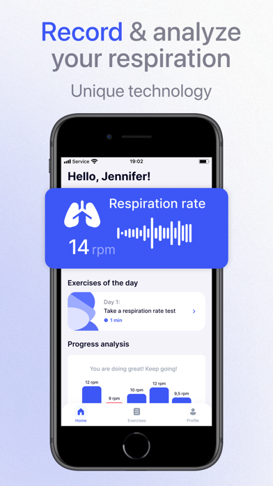 Lungfully: respiratory rate Screenshot