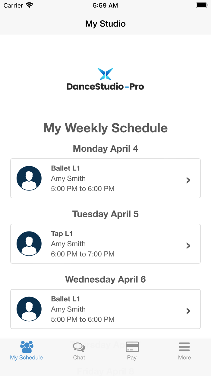 DanceStudio-Pro Portal