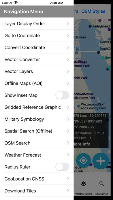 GeoNames Map Explorer Screenshot