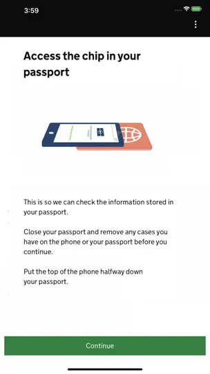 Screenshot von EU Exit: ID Document Check auf dem iPhone 3
