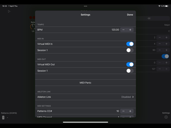 ShiftBud Generative MIDI AUv3
