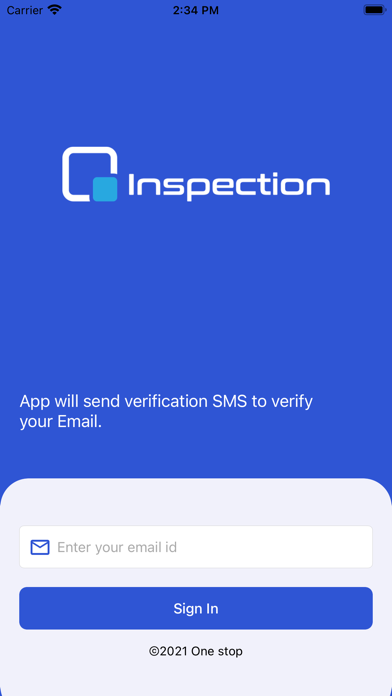 OneStop Inspection Screenshot