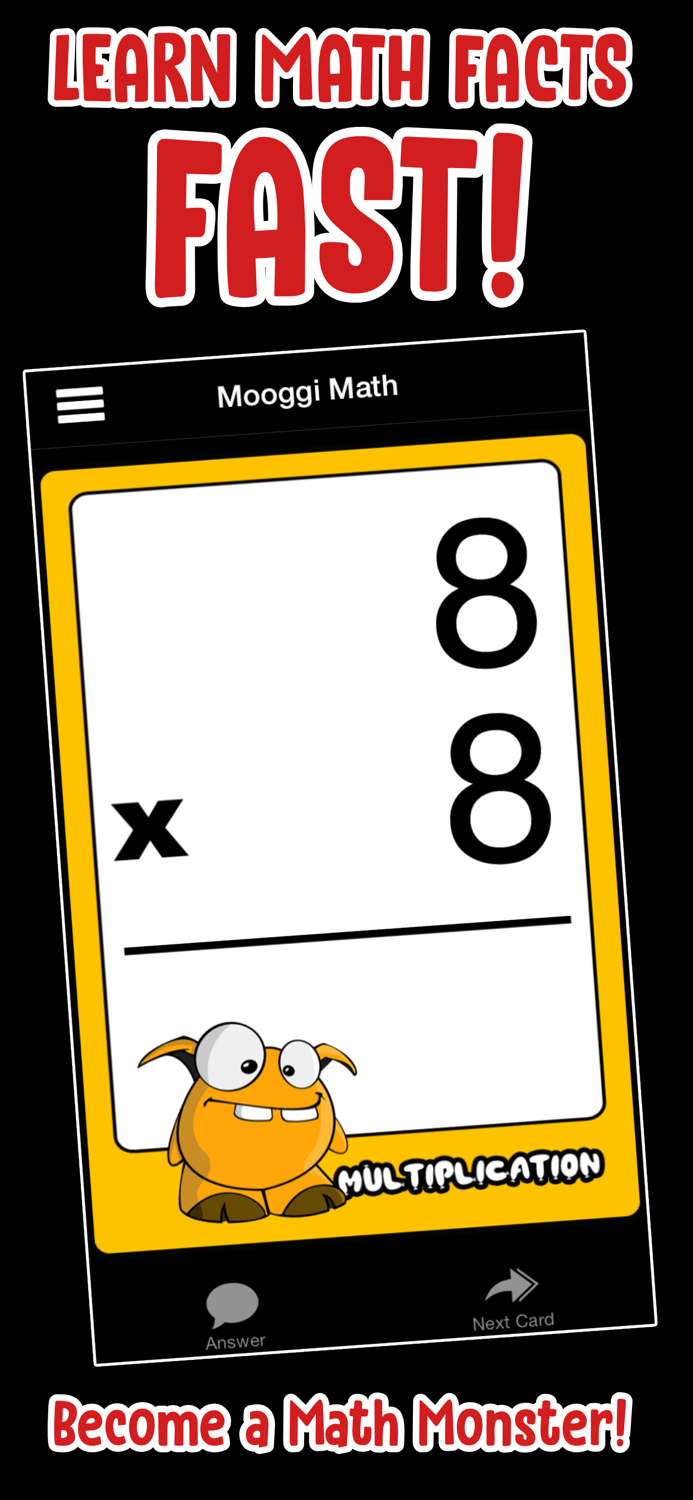 Mooggi Math Flash Cards