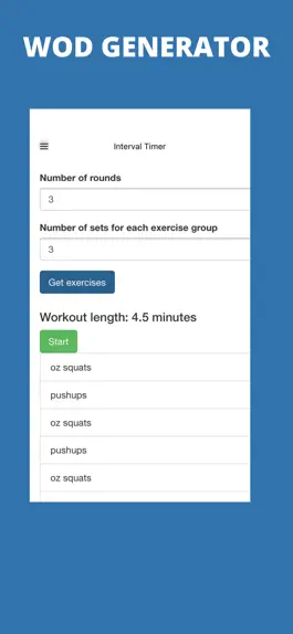 Game screenshot WOD Generator and Timer App mod apk