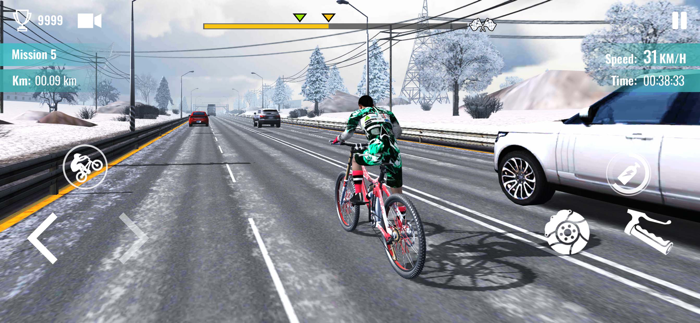Bicycle Rider Traffic Racing