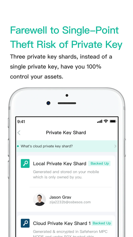 #1. Safeheron: Crypto MPC Wallet (iOS) 由: SAFEHERON PTE. LTD.