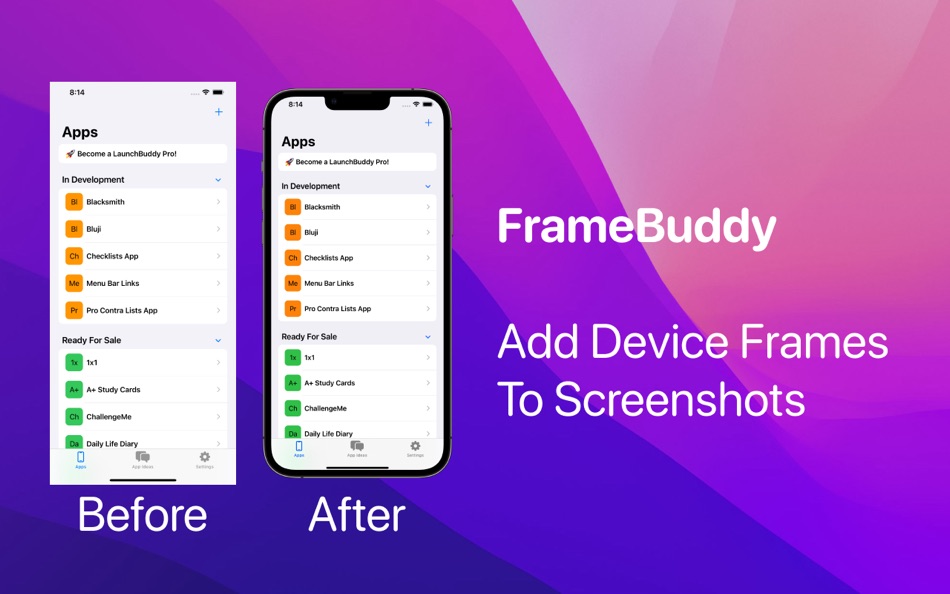 FrameBuddy - Screenshot Frames - 1.2 - (macOS)