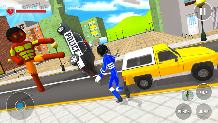 Stickman Hulking Hero Monster